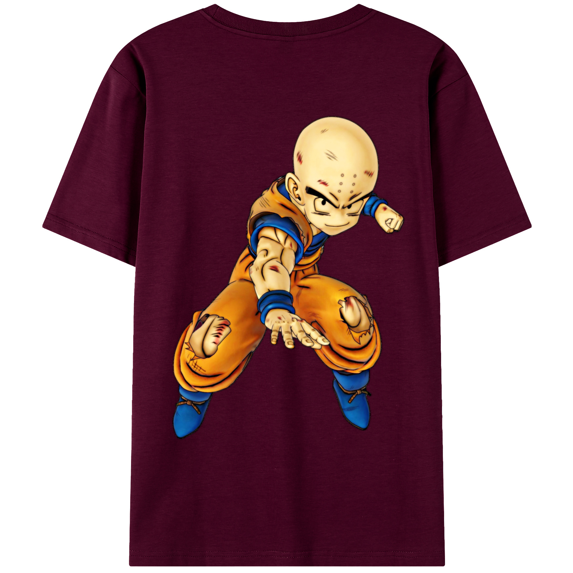 （画像用） ドラゴンボール クリリン DRAGON BALL krillin レディース半袖Tシャツ(バックプリント)